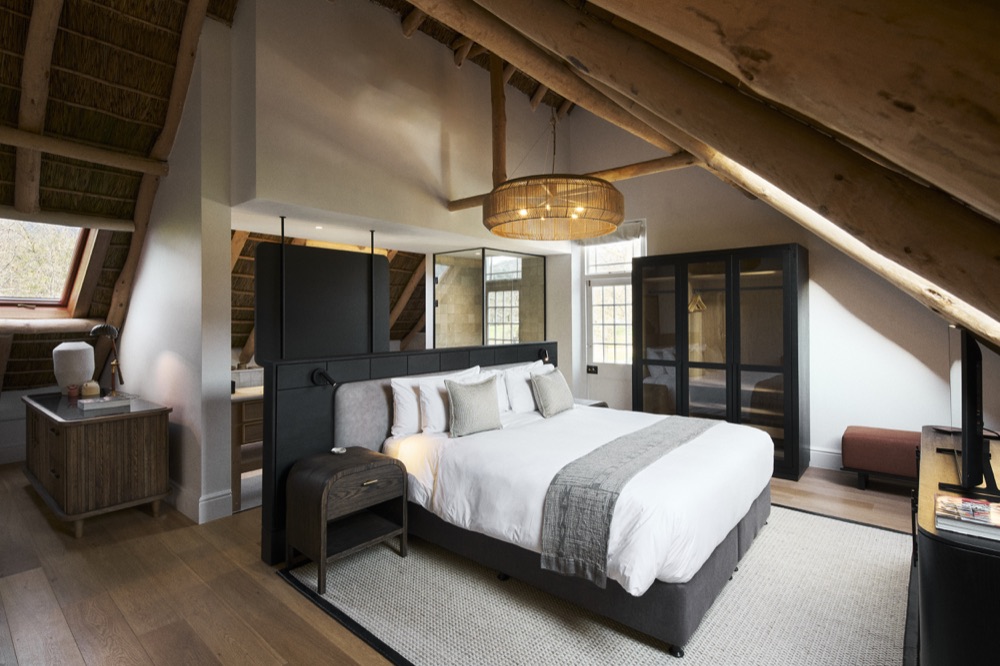 A homestead bedroom at Rickety Bridge Wine Estate