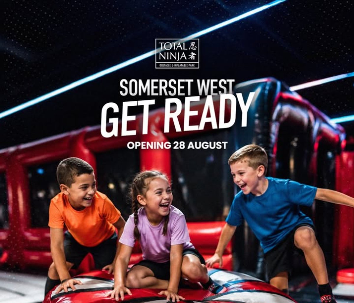 Total Ninja Somerset West opening 28 August, from Total Ninja's own promotional material